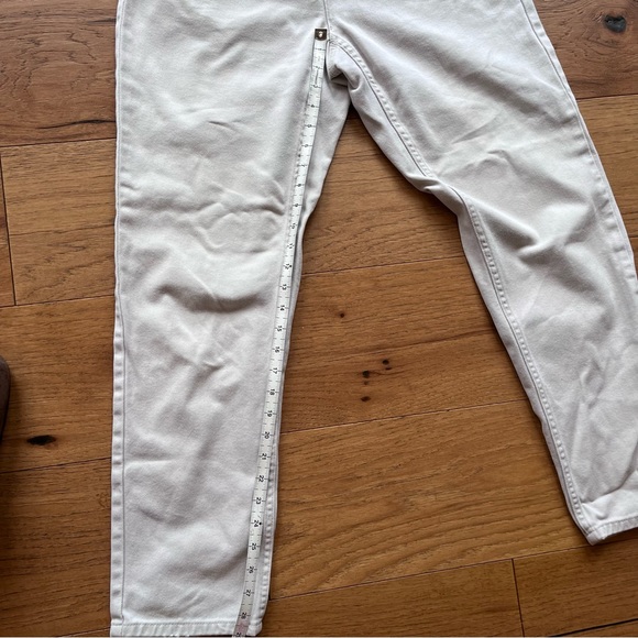 5/$30🦄 Vintage Liz Claiborne Ivory Denim Pants - Picture 5 of 6